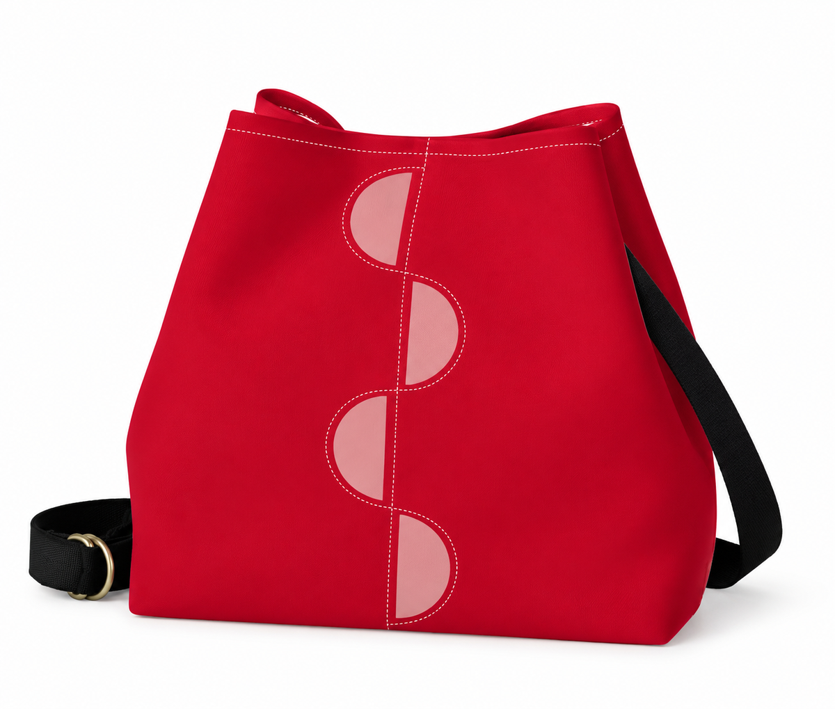 Beacon Candy Apple and Mauve bag on white background